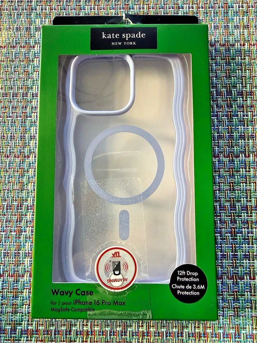 kate spade Wavy Case iPhone 16 Pro Max Clear Case NWT